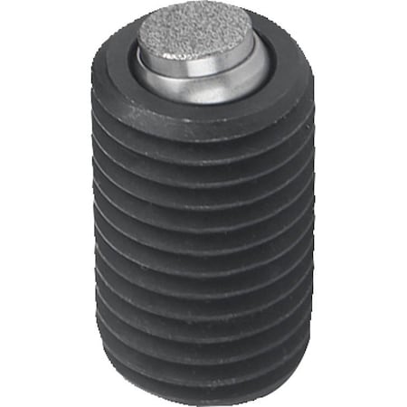 Kipp Self-Aligning Pads With O-Ring, Form:O Carbon Steel, Interchangable Insert, Comp:Diamond K0291.520X070